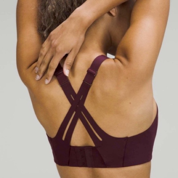 Lululemon AirSupport Bra High Support Size 34D Purple Ultralu Sports Bra Running - Picture 2 of 14